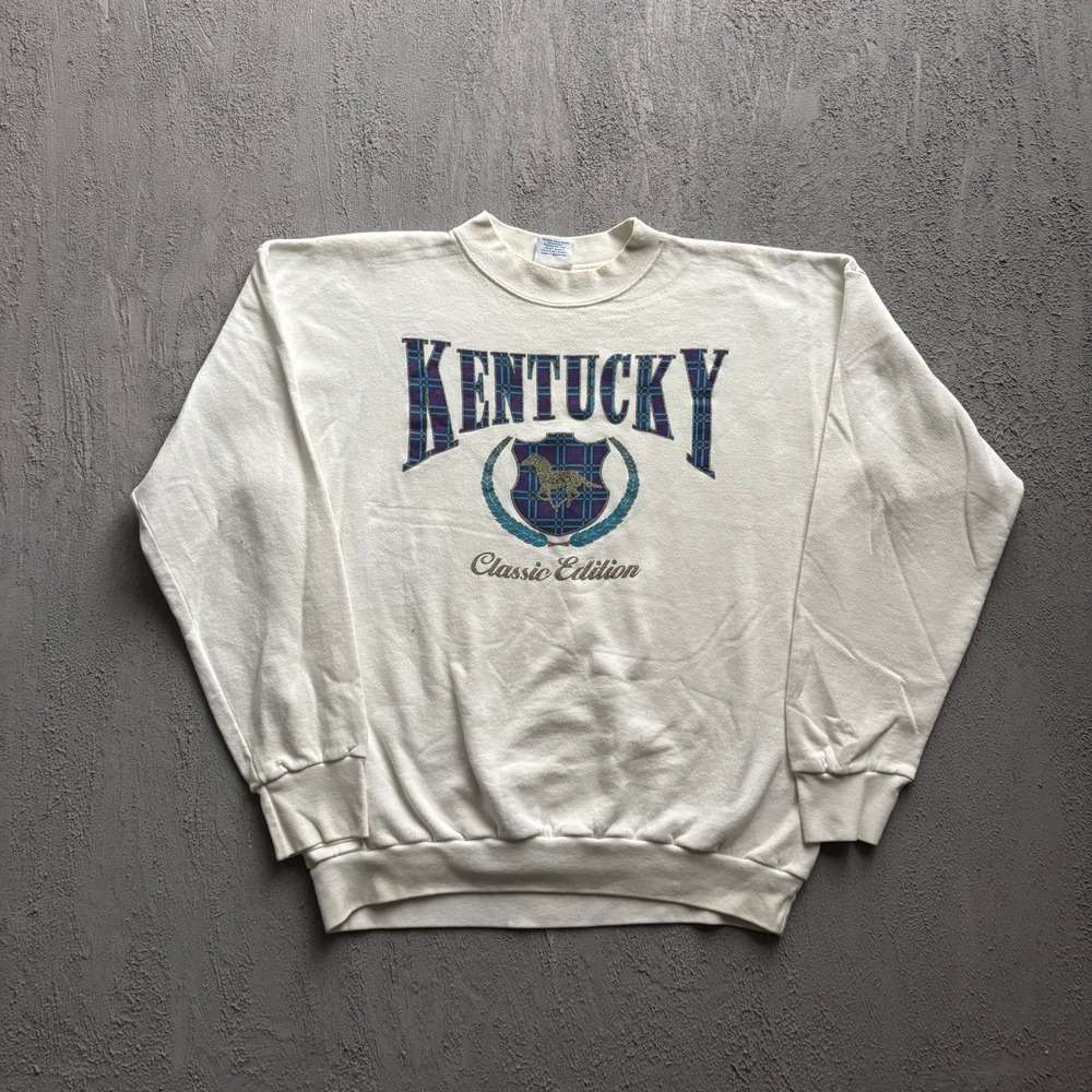 Vintage Kentucky Classic Edition Sweatshirt Mens XXL White 90s Premier Sportswr